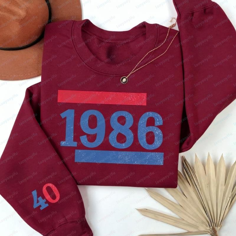 Retro th Birthday Pullover Custom Birth Year Gift for Men and Women Classic Party Sweatshirt Winter Matching Hoodies