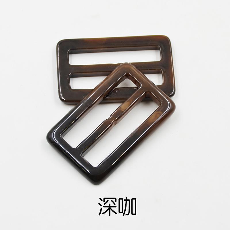 

Ремень из смолы Кнопка Мужская и женская одежда Пальто Тренч Рюкзак Ремень Регулировка Кнопка День Пряжка Аксессуары dark coffee * inner diameter 4.8cm