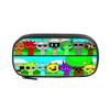 Estuche de Lápices Impreso Rhythm Box Niños Estudiantes Tema Juego Musical Bolsa con Cremallera de Nailon con Compartimentos Interiores