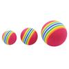 Rainbow EVA Foaming Pet Toy Ball - Colorful Play Ball for Cats and Small Dogs
