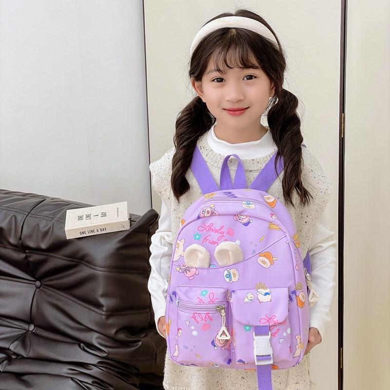 Popular Children'S Backpack Cartoon Cute Foreign Style Print Boys And Girls Backpack Primary School Bag Tide