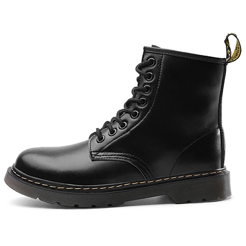 1 Martin Boots Classic Soft Leather British Style Short Boots NAPPA Leather Boots Round Head