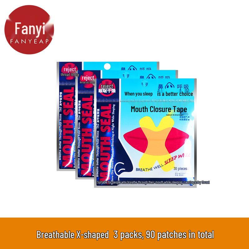 Free Shipping: 10-Year Mouth Taping Strips A1P60 - Breath Tape To Seal Lips and Prevent Mouth Breathing.