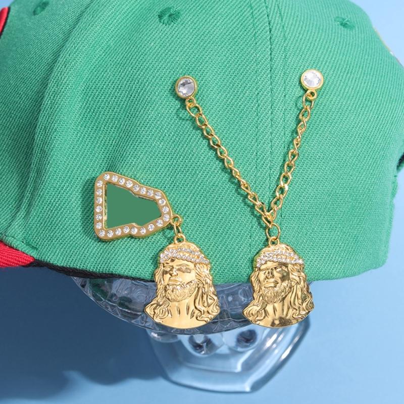 Brooch Pin Alloy Lapel Badge Hat Clip Stylish Breastpin Clothing Accessories for Religious Event and Fashion Enthusiasts