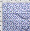 oneOone Georgette Viscose Blue Fabric Fruits Craft Projects Decor Fabric Printed By The Yard 42 Inch