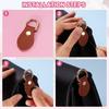 6pcs Purse Strap Mount Hook for Handbag, Sew on Leather Buckle Bag Side D-Ring Clips Replacement Clasp for DIY Shoulder Belt