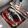 Duality love power angel demon carpet Yoga living room room decor children's crawling mat doormat area rug games mat