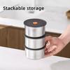 Stainless Steel Food Storage Containers Stackable Meal Prep Container Airtight Kitchen Organizer