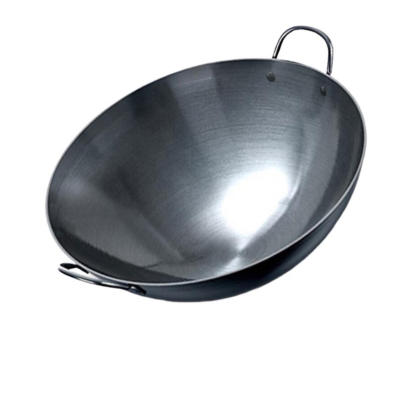 

NHZHIW 60cm Hand-Forged Commercial Iron Wok Set