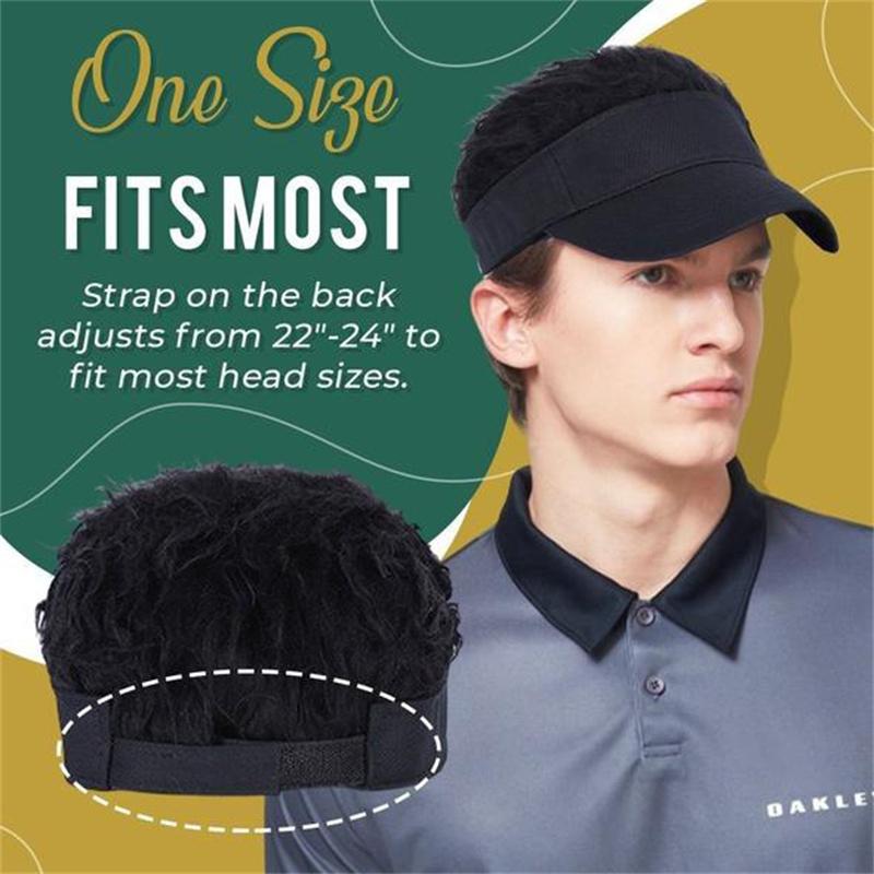 Baseball Cap with Fake Hair Cap 