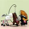 PP Cotton Mini Donkey Stuffered Dolls Soft Donkey Plush Toy  Couple Girl Kids Gift