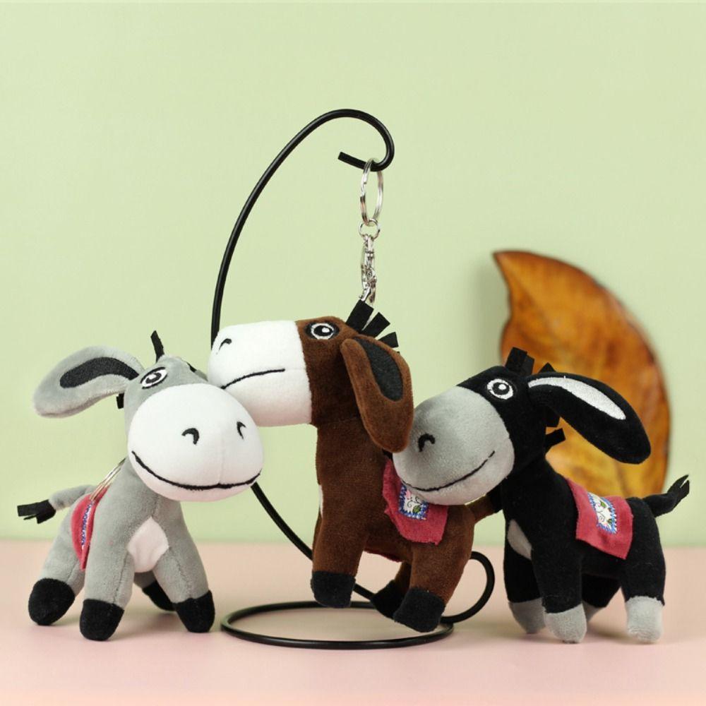 PP Cotton Mini Donkey Stuffered Dolls Soft Donkey Plush Toy  Couple Girl Kids Gift