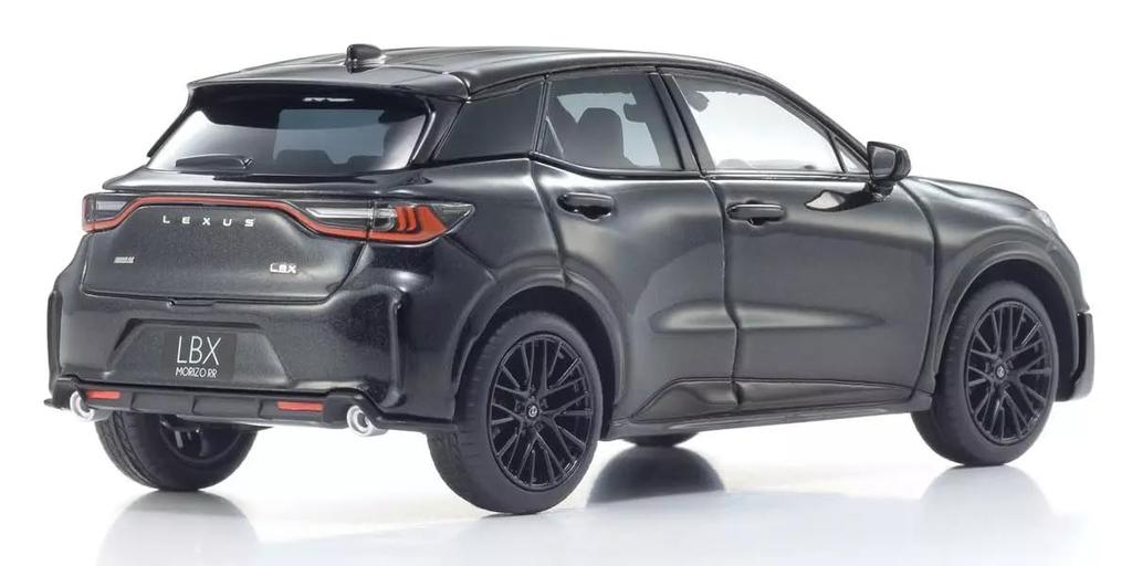 Kyosho Original Scale LEXUS LBX MORIZO RR Black Glass Finished Product KS03931GBK 1/43 (Graphitflocken)