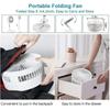 Best Seller Mini Foldable Bladeless Rechargeable Air Cooling Fan with Adjustable Height for Home Office Outdoor Hotel Use