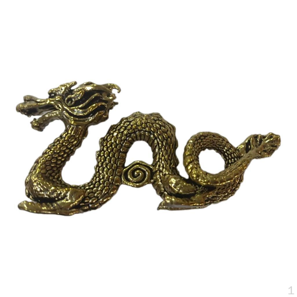 

Brass Dragon Figurine Tea Pet Table Decor Ornament,Souvenir,Wedding Gift Art Statue for