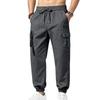 Men's Street-Style Workwear Sport Pants, with Elastic Waistband, Multiple Pocket Design, and A Casual and Fashionable Loose