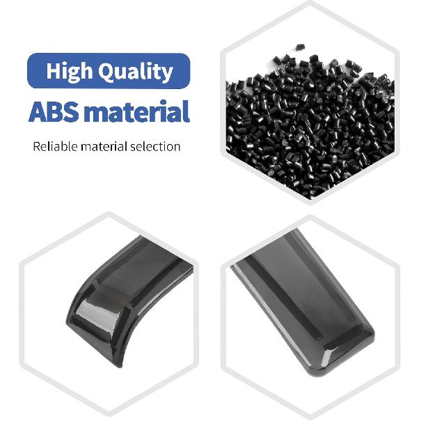 For F150 Outside Mirror Light Cover Trim Fit for Ford F150 2021-Present Smoked Black Exterior Accessories 2pcs
