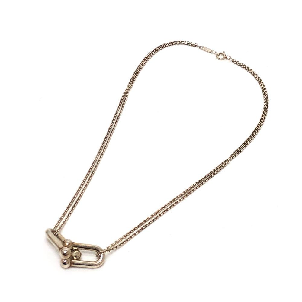 TIFFANY&Co. SV925 Hardware Double Link Pendant accessories Necklace SV925 Silver