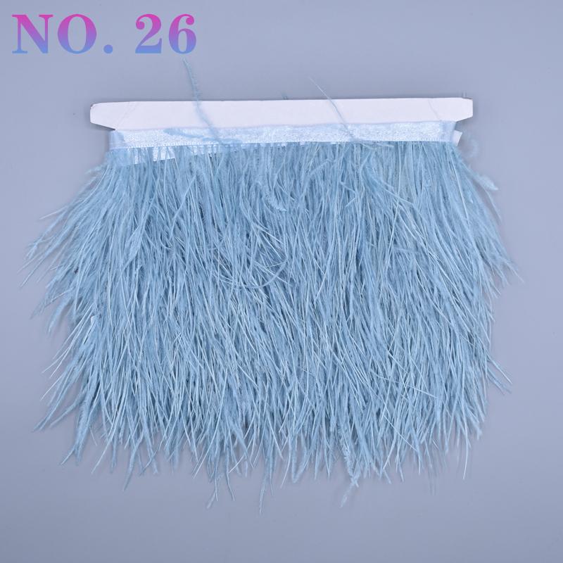 10 metrů barevná stuha z pštrosího peří 8-10 cm páska ozdoby šití kostým pštrosí peří ozdoba třásně sukně oblečení DIY dekor