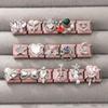 Cute Bow Knot Heart Moon Butterfly Star Candy Flower Italian Charm Links Fit 9MM Stainless Steel Bracelet Girls' DIY Making Gift