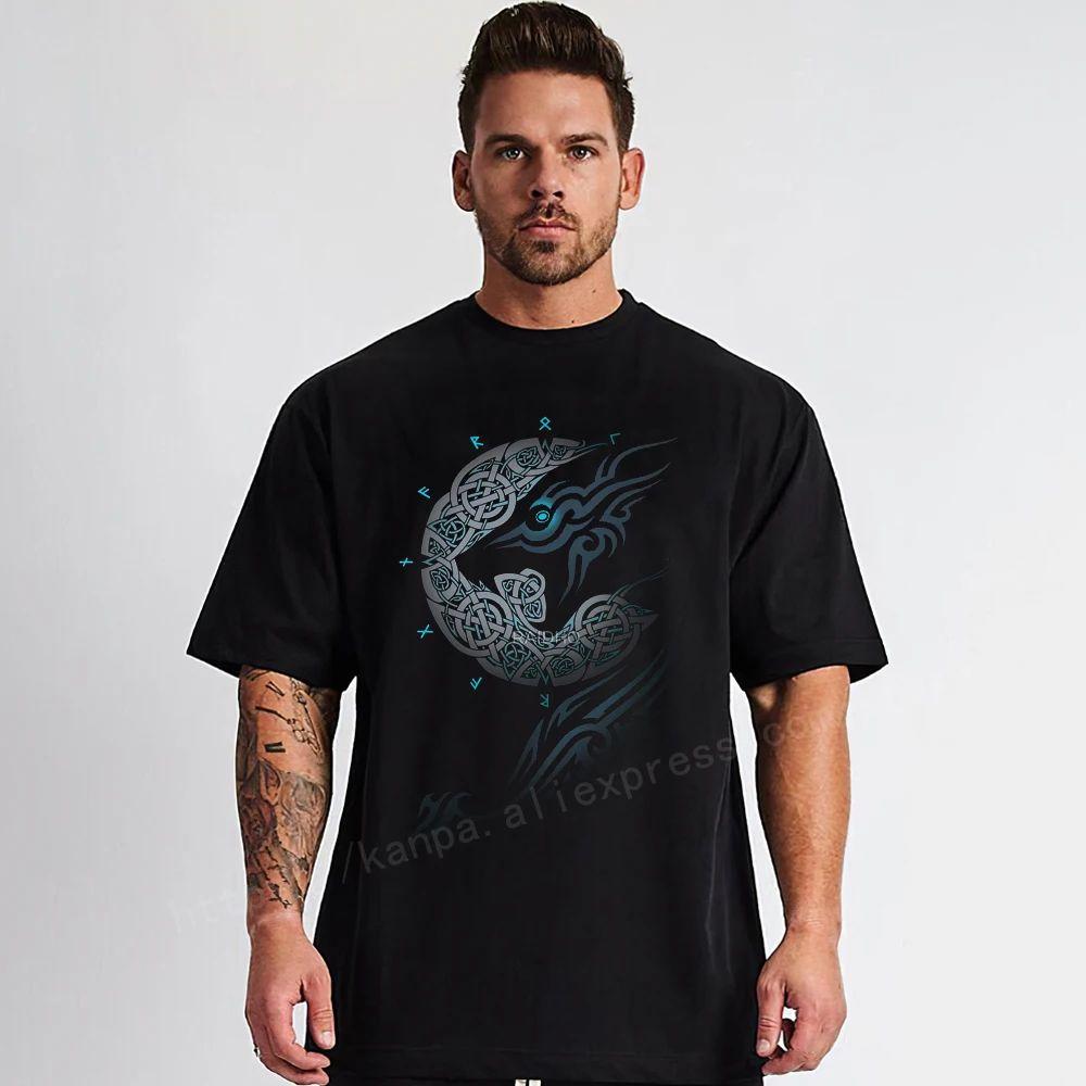 Men ODIN Vikingyins 5xl T Shirt Cotton Vintage Tall Tops Plus Size Tees Big Size Large Clothing TShirts Fashion