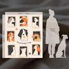 Dog Throw Blanket, Puppy Design, 50x60 Inch, Soft Fleece, Beige, Great Gift for Dog Lovers