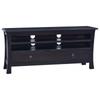 Day and Night - Day and Night TV Cabinet Solid Mahogany Wood Black Coffee 100x30x45 Cm