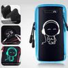 Lightweight Noctilucent Running Phone Bag Case Cover Portable Wrist Phone Bag Dustproof Shockproof Sports Arm Bag Running