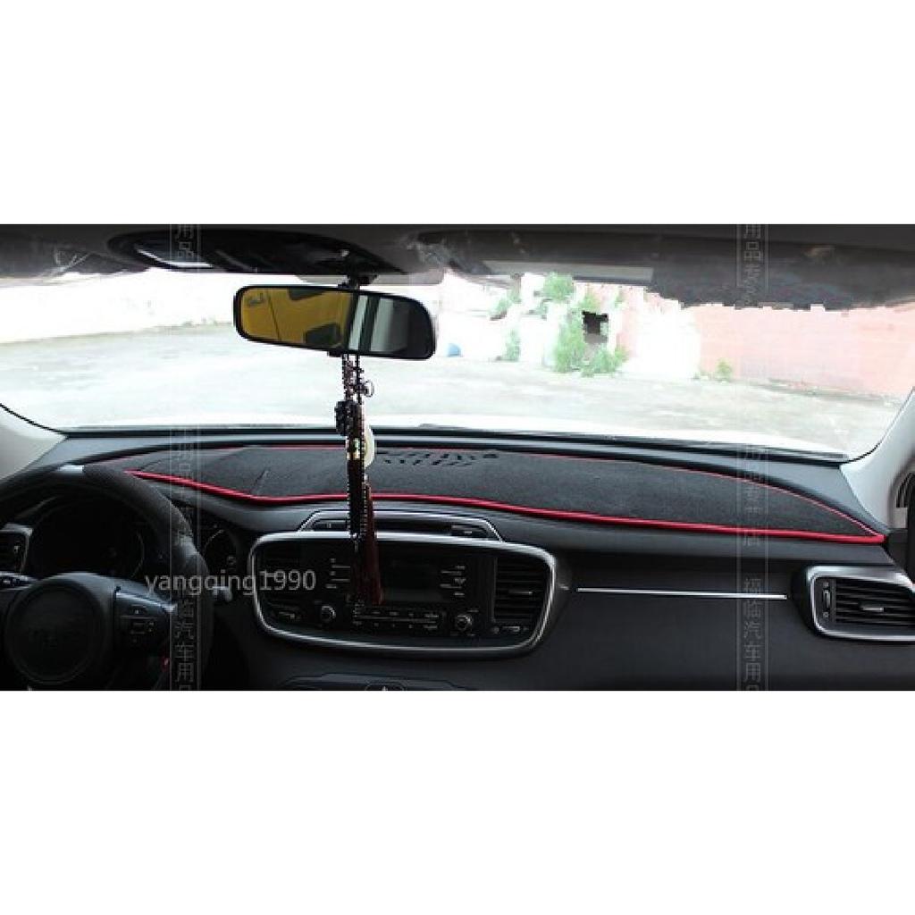 Inner Dashboard Dash Mat DashMat Sun Cover Pad Red For 2016 - 2017 Kia Sorento