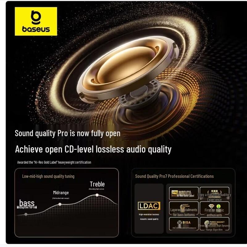 Baseus MC1 Pro AI Translation Open-Ear Clip-On Bluetooth Earbuds