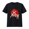 Ancient Japanese Cherry Blossom Samurai Katana Sword T Shirt Stylish Design With Crossed Swords Blossoms And Kitsune Vintage