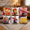 FForsakenS EElliot Polyester Printed Pillow Cover Square 30 35 40 45 50 55 Cm Soft for Sofa Bed Car Home Decor