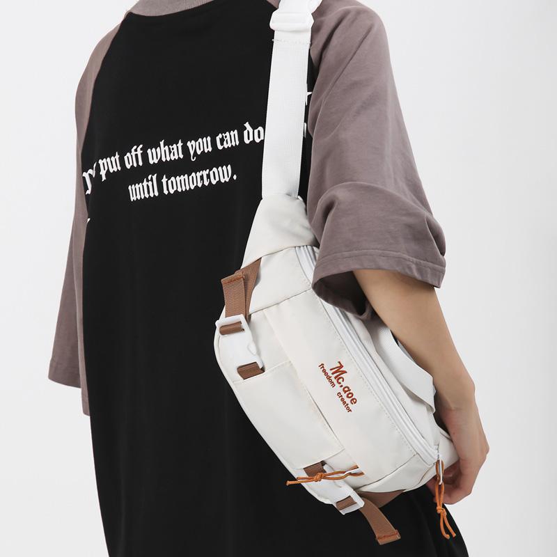Damska torba na klatkę piersiową Trend w modzie Torba na talię Uliczny hip-hopowy piterek unisex saszetka na pasek Wysokiej jakości nylonowe damskie torby na ramię typu crossbody