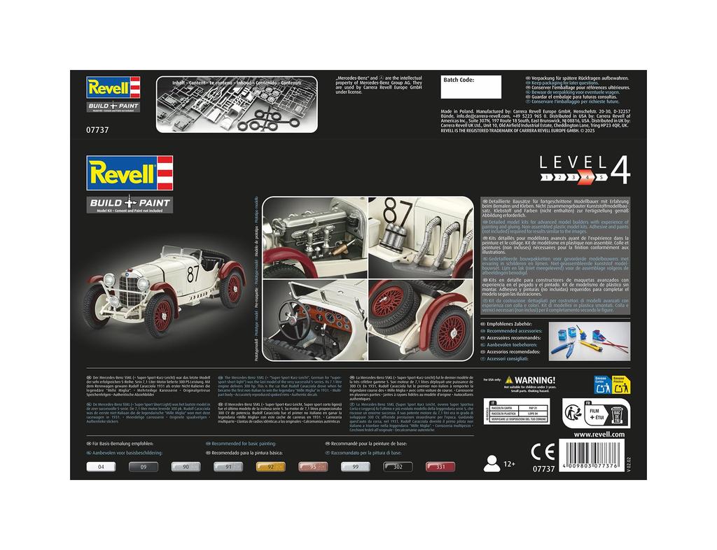 Revell 1/32 German Air Force Messerschmitt Bf109G-2/4 Plastic Model Kit 03829