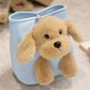 Cute Simulation Puppy Dog Doll Plush Toy Golden Retriever Schnauzer Peek-a-boo Doll Children's Soothing Rag Doll