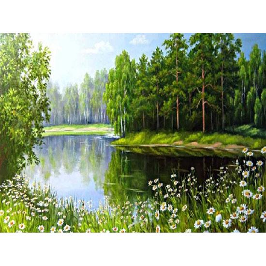 Huacan Diamond Embroidery Scenery Full Display Diamond Mosaic Diamond Painting Landscape