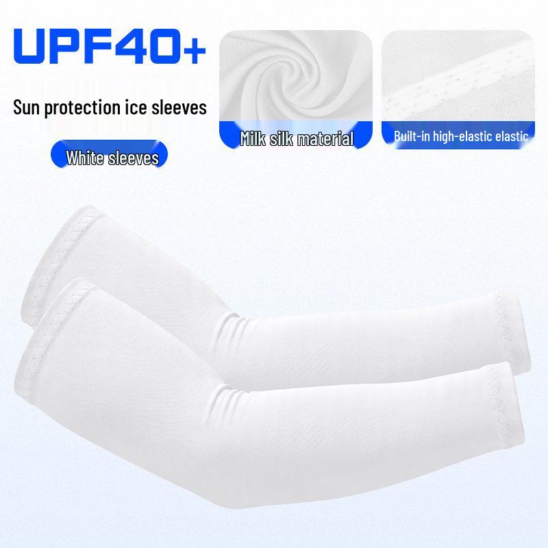 Damen UV-Schutz Eis-Seide Radsport Armstulpen - Leichte, atmungsaktive, elastische Ärmel für Sonnenschutz und Narbenabdeckung.
