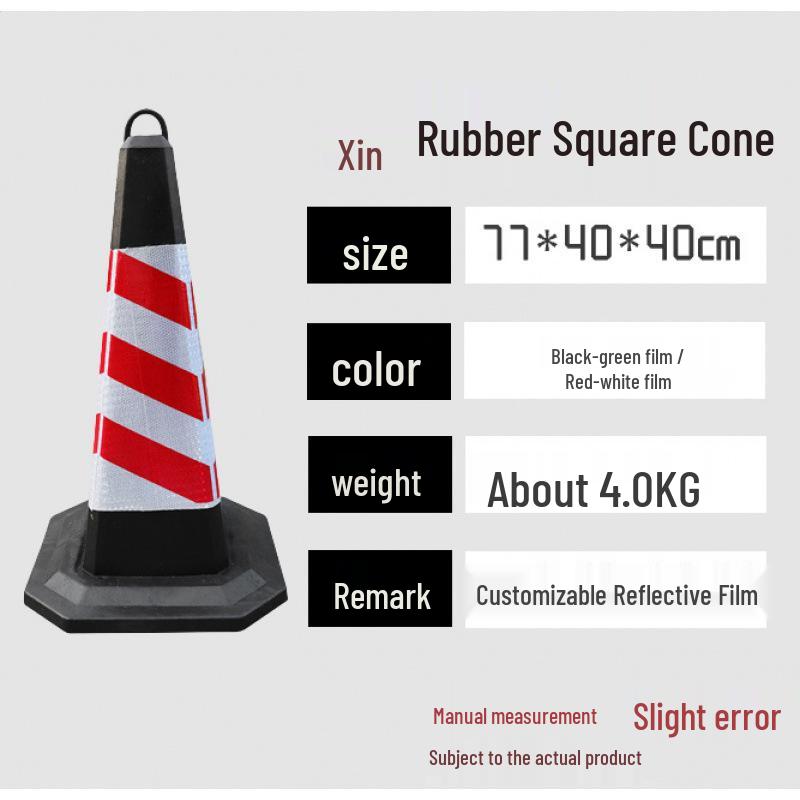 70cm No Parking Rubber Traffic Safety Cone