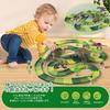 Funk Doggie Dinosaur Toy Rail Set DIY Rail Flexible Track Playset Dinosaur Cars Kids Gift Christmas Birthday Present