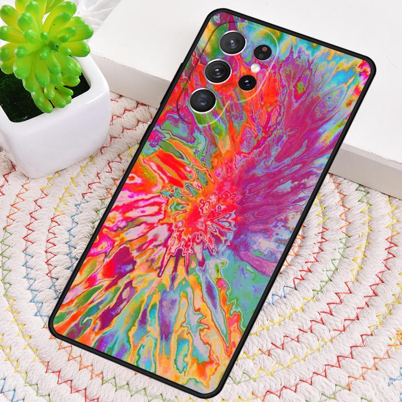 Colorful Tie Dye Rainbow Hippie Art Phone Case for Samsung Galaxy note 10 pro S26 Ultra S23 S24 FE S25 S21 S22 PLUS Cover