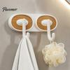 Decorative Storage Hook Adhesive Hook, Load-Bearing Wall Hanger, with High-Adhesive Backing Heavy Duty Retro Style for Bathroom Kitchen Entrance Hall