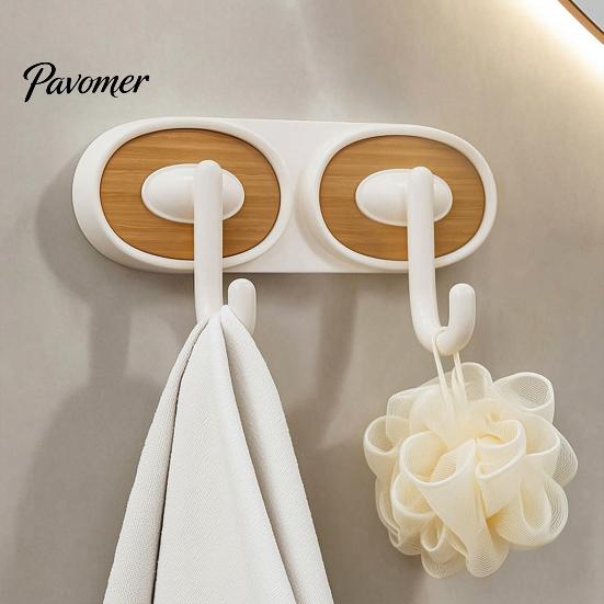 Decorative Storage Hook Adhesive Hook, Load-Bearing Wall Hanger, with High-Adhesive Backing Heavy Duty Retro Style for Bathroom Kitchen Entrance Hall