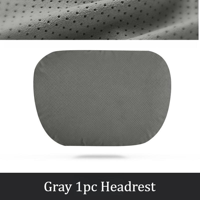 Pernă Respirabilă pentru Tetiere și Zona Lombară a Scaunelor Auto din Piele Velură, Înălțime Reglabilă, Material Premium pentru Confort și Ameliorarea Stresului