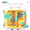 Montessori 6-Sided Busy Activity Cube, Multifunctional Sensory Shape Sorter Educational Toy for Kids Early Learning