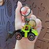 Mini Engineering Cars Charm Keychain Pull Back Cartoon Toy Car Keychain Pendant Anti-Detachable Hook Decompression Tool