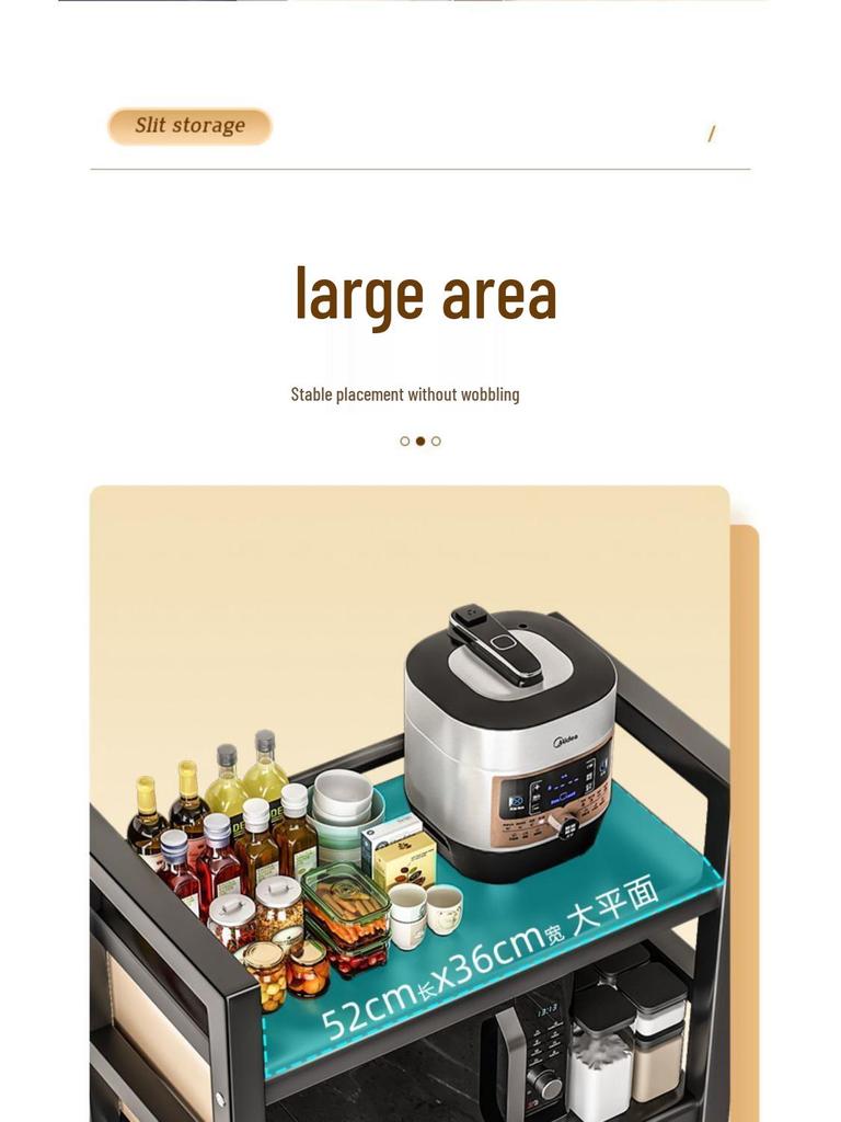 Floor-Standing Multi-Layer Kitchen Storage Rack for Fruits and Vegetables