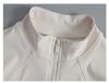Women's Slim Fit Zip-Up Long Sleeve Yoga Top for Running & Fitness