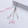 Fashion Star Bowknot Butterfly Hanging Pendant Sweet Phone Strap Bag Decoration Portable Hanging Lanyard for Girls Women