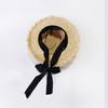 new Summer Handmade Panama Hats For Women Wide Large Brim Beach Sun Hats With Fashion Long Ribbon Visor Hat Raffia Straw