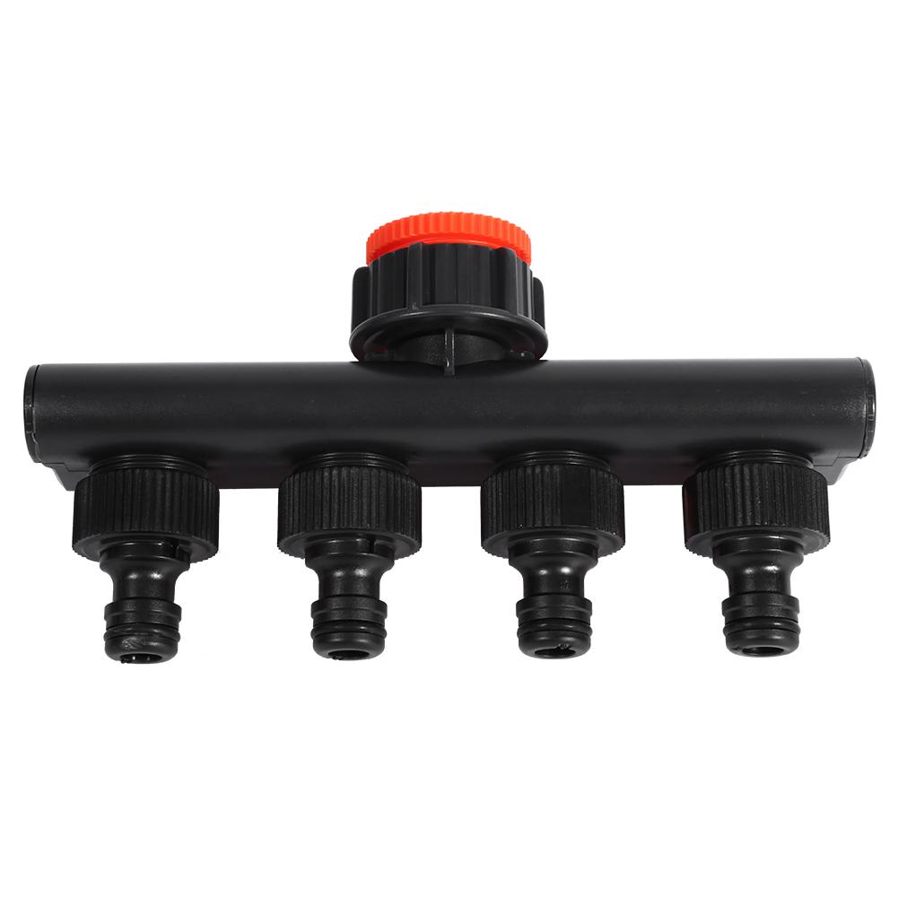 Hose Pipe Splitter Plastic Drip Irrigation Watering Agricultural 4 Way Tap Connectors Garden